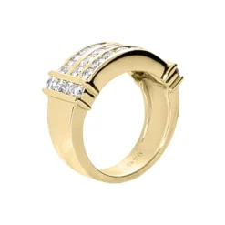 14K White Gold Round Diamond Ladies Ring 1.45ct -The King Of Accessories 14k gold round diamond ladies ring 145ct p 29443 back yellow