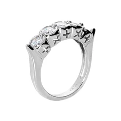 14K White Gold Round Diamond Ladies Ring 1.50ct 6.2mm 6 14K White Gold Round Diamond Ladies Ring 1.50ct 6.2mm -The King Of Accessories 14k gold round diamond ladies ring 150ct p 29158 back white
