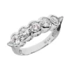 14K White Gold Round Diamond Ladies Ring 1.50ct 6.2mm