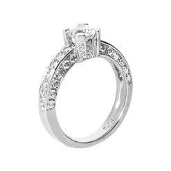 14K White Gold Round Diamond Ladies Ring 1.83ct 4.1mm 6 14K White Gold Round Diamond Ladies Ring 1.83ct 4.1mm -The King Of Accessories 14k gold round diamond ladies ring 183ct p 29570 back white