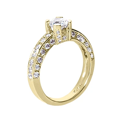 14K White Gold Round Diamond Ladies Ring 1.83ct 4.1mm 4 14K White Gold Round Diamond Ladies Ring 1.83ct 4.1mm - Image 4