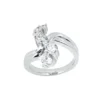 14K White Gold Round Diamonds Designer Ladies Ring 1ct