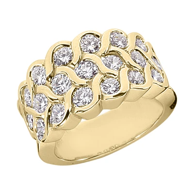 14K White Gold Round Diamond Ladies Ring 2.02ct 2 14K White Gold Round Diamond Ladies Ring 2.02ct - Image 2