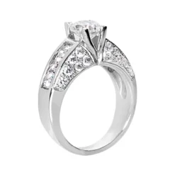 14K White Gold Round Diamond Ladies Ring 2.52ct 8.5mm 6 14K White Gold Round Diamond Ladies Ring 2.52ct 8.5mm -The King Of Accessories 14k gold round diamond ladies ring 252ct p 29642 back white