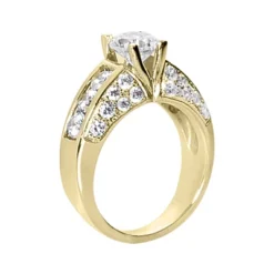14K White Gold Round Diamond Ladies Ring 2.52ct 8.5mm 7 14K White Gold Round Diamond Ladies Ring 2.52ct 8.5mm -The King Of Accessories 14k gold round diamond ladies ring 252ct p 29642 back yellow