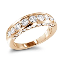 Thin 14K White Gold Round Diamond Ladies Wedding Ring 1.3ct 10 Thin 14K White Gold Round Diamond Ladies Wedding Ring 1.3ct -The King Of Accessories 14k gold round diamond ladies wedding ring 13ct ro