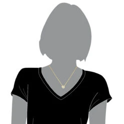 Small 14K Yellow Gold Round Diamond Pave Heart Pendant 0.16ct -The King Of Accessories 14k gold round diamond pave heart pendant 016ct p 27725 bodye