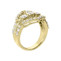 14K White Gold Round Diamond Right Hand Ladies Ring 1.45ct 7 14K White Gold Round Diamond Right Hand Ladies Ring 1.45ct -The King Of Accessories 14k gold round diamond right hand ladies ring 145ct p 29819 back yellow