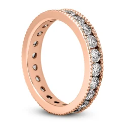 Thin 14K White Gold Round Diamonds Eternity Band 1.54ct -The King Of Accessories 14k gold round diamonds eternity band 154ct p 24833 back rose 20220426