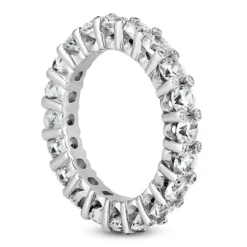 Thin 14K White Gold Round Diamonds Eternity Band 3.10ct -The King Of Accessories 14k gold round diamonds eternity band 310ct p 24832 back white 20220426