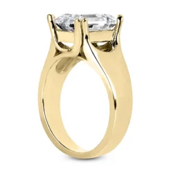 14K White Gold Solitaire Engagement Ring 0.25ct 3.96mm -The King Of Accessories 14k gold solitaire engagement ring 025ct p 23217 back yellow 20220426