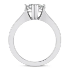 14K White Gold Solitaire Engagement Ring 0.50ct 1.8mm -The King Of Accessories 14k gold solitaire engagement ring 050ct p 23235 additional white