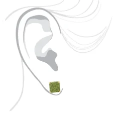 14K Yellow Gold Square Green Diamond Stud Earrings 1.3ct By Luxurman 10 14K Yellow Gold Square Green Diamond Stud Earrings 1.3ct By Luxurman -The King Of Accessories 14k gold square green diamond stud earrings 13ct by luxurman bodye