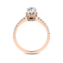 14K White Gold Unique Diamond Engagement Ring 0.84ct -The King Of Accessories 14k gold unique diamond engagement ring 084ct p 23932 additional rose