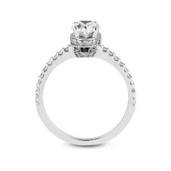 14K White Gold Unique Diamond Engagement Ring 0.84ct -The King Of Accessories 14k gold unique diamond engagement ring 084ct p 23932 additional white