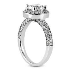 14K White Gold Unique Diamond Engagement Ring 1.10ct 2.4mm 9 14K White Gold Unique Diamond Engagement Ring 1.10ct 2.4mm -The King Of Accessories 14k gold unique diamond engagement ring 110ct p 23548 back white 20220426