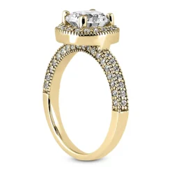 14K White Gold Unique Diamond Engagement Ring 1.10ct 2.4mm 10 14K White Gold Unique Diamond Engagement Ring 1.10ct 2.4mm -The King Of Accessories 14k gold unique diamond engagement ring 110ct p 23548 back yellow 20220426