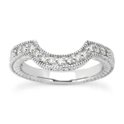 14K White Gold Unique Diamond Engagement Ring Set 0.96ct Band: 3.10mm, Eng.: 3.65mm 26 14K White Gold Unique Diamond Engagement Ring Set 0.96ct Band: 3.10mm, Eng.: 3.65mm -The King Of Accessories 14k gold unique diamond engagement ring set 096ct p 23582 additional white 2