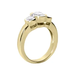 Thin 14K White Gold Women's Diamond Ring 1.50ct 7 Thin 14K White Gold Women's Diamond Ring 1.50ct -The King Of Accessories 14k gold womens diamond ring 150ct p 29128 back yellow