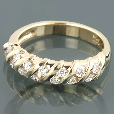 14K White Gold Women's Round Diamond Band 0.34ct 1 14K White Gold Women's Round Diamond Band 0.34ct