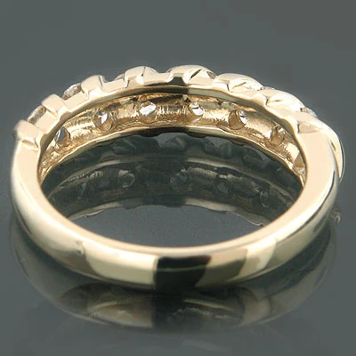 14K White Gold Women's Round Diamond Band 0.34ct 2 14K White Gold Women's Round Diamond Band 0.34ct - Image 2