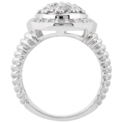 14K White Gold Ladies Cluster Diamond Ring 1 Carat -The King Of Accessories 14k ladies cluster diamond ring 1 carat p 35179 additional white