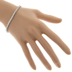 14K White Gold Round Diamond Tennis Bracelet For Women 1 3/4ct G/VS -The King Of Accessories 14k round diamond tennis bracelet 171ct p 22479 bodwh