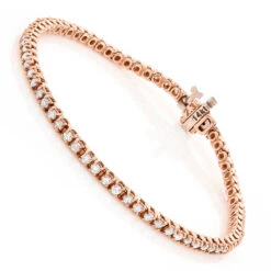 14K Yellow Gold Round Diamond Tennis Bracelet 2.2ct 8 14K Yellow Gold Round Diamond Tennis Bracelet 2.2ct -The King Of Accessories 14k round diamond tennis bracelet 220ct p 22424 ro