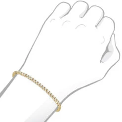 14K White Gold Round Diamond Tennis Bracelet For Women 3.55ct With 4 Prong Setting 19 14K White Gold Round Diamond Tennis Bracelet For Women 3.55ct With 4 Prong Setting -The King Of Accessories 14k round diamond tennis bracelet 355ct p 22423 bodye