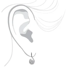 14K White Gold Swirl Diamond Earrings For Women 0.75ct -The King Of Accessories 14k swirl diamond earrings 075ct p 22553bod