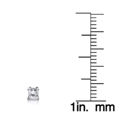 14K Yellow Gold Princess Diamond Stud Earrings 0.25ct 11 14K Yellow Gold Princess Diamond Stud Earrings 0.25ct -The King Of Accessories 14k yellow gold princess diamond stud earrings 025ct p 5648 ruler