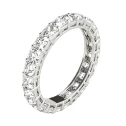 18K White Gold Asscher Cut Diamond Eternity Ring 3ct Anniversary Band By Luxurman 10 18K White Gold Asscher Cut Diamond Eternity Ring 3ct Anniversary Band By Luxurman -The King Of Accessories 18k gold asscher cut diamond eternity ring 3ct anniversary band by luxurman backwh