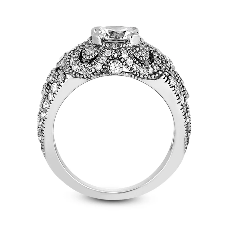18K White Gold Diamond Engagement Ring 1.33ct 3.3mm 9 18K White Gold Diamond Engagement Ring 1.33ct 3.3mm - Image 9