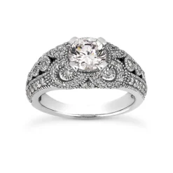 18K White Gold Diamond Engagement Ring 1.33ct 3.3mm