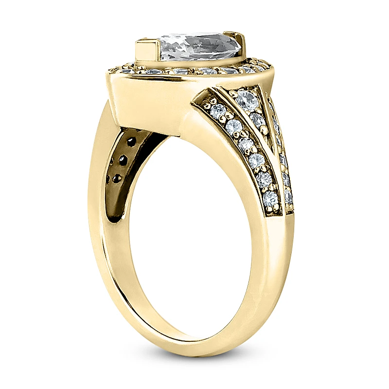 18K White Gold Diamond Engagement Ring 1.42ct 7.8mm 5 18K White Gold Diamond Engagement Ring 1.42ct 7.8mm - Image 5