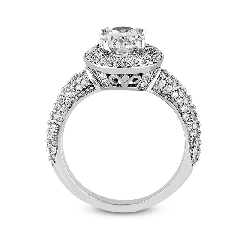 18K White Gold Diamond Engagement Ring 1.52ct 9 18K White Gold Diamond Engagement Ring 1.52ct - Image 9
