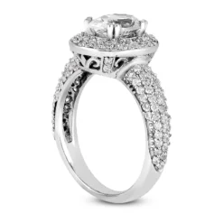 18K White Gold Diamond Engagement Ring 1.52ct 12 18K White Gold Diamond Engagement Ring 1.52ct -The King Of Accessories 18k gold diamond engagement ring 152ct p 34506 back white 20220420 20220426