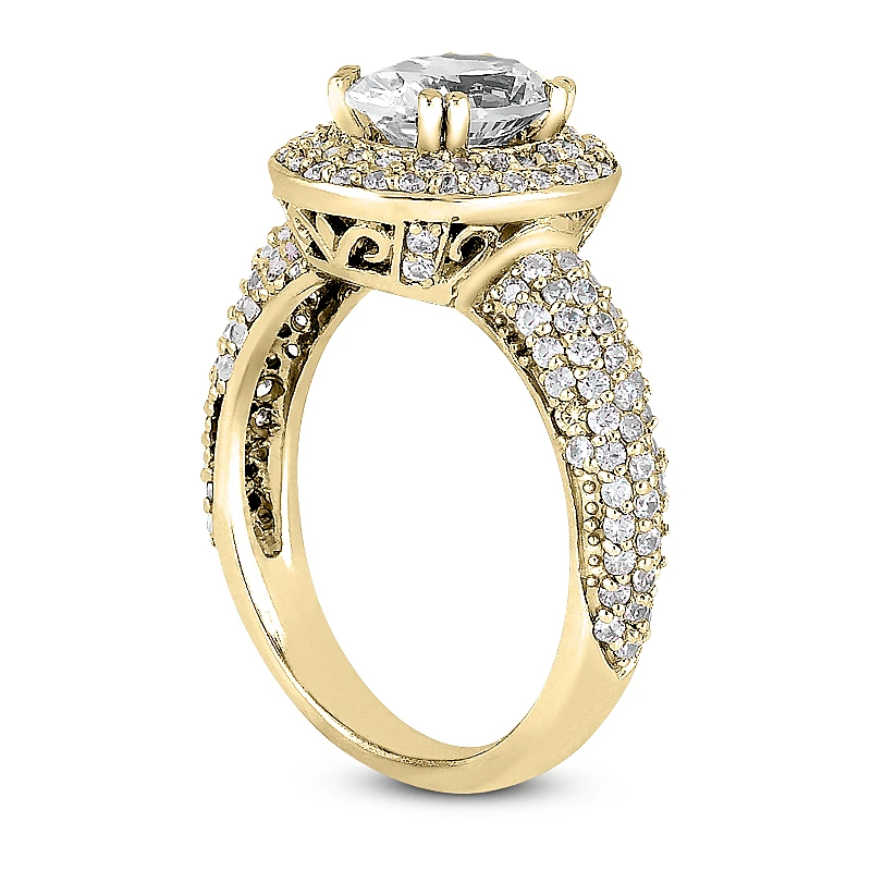 18K White Gold Diamond Engagement Ring 1.52ct 5 18K White Gold Diamond Engagement Ring 1.52ct - Image 5