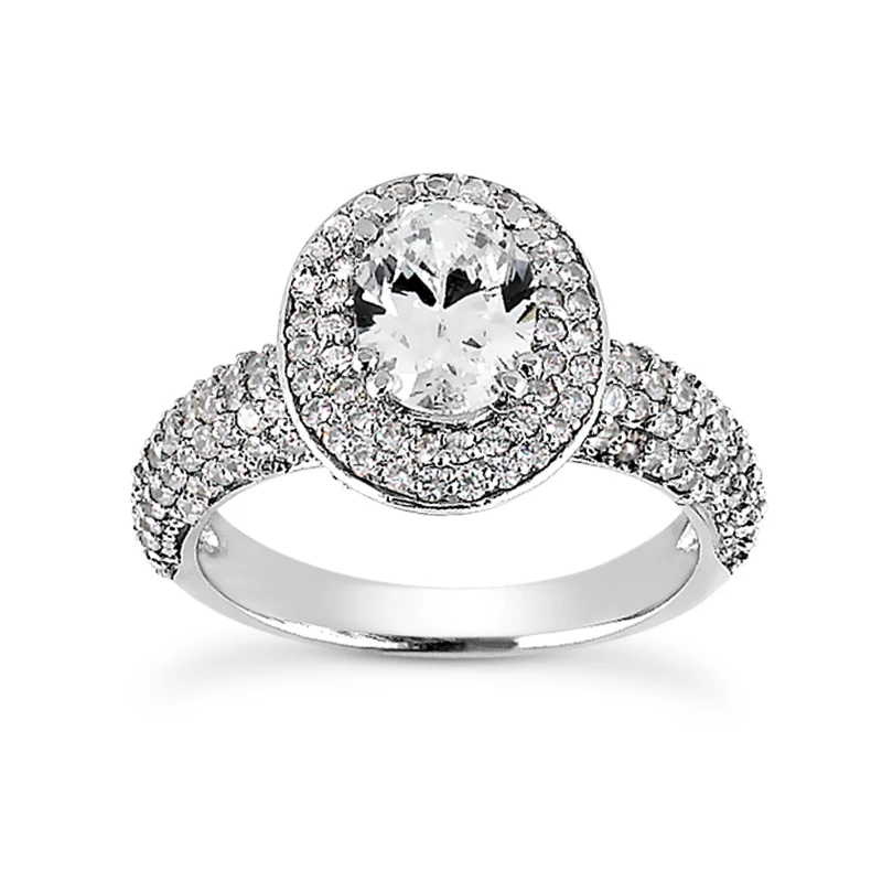 18K White Gold Diamond Engagement Ring 1.52ct 1 18K White Gold Diamond Engagement Ring 1.52ct