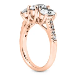 18K White Gold Diamond Engagement Ring Set 1.48ct Band: 2.5mm, Eng.: 2.6mm -The King Of Accessories 18k gold diamond engagement ring set 148ct p 33188 additional rose