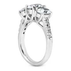 18K White Gold Diamond Engagement Ring Set 1.48ct Band: 2.5mm, Eng.: 2.6mm -The King Of Accessories 18k gold diamond engagement ring set 148ct p 33188 additional white