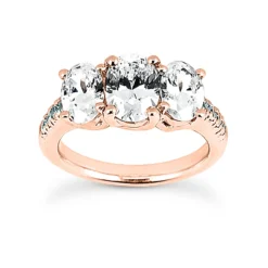 18K White Gold Diamond Engagement Ring Set 1.48ct Band: 2.5mm, Eng.: 2.6mm -The King Of Accessories 18k gold diamond engagement ring set 148ct p 33188 back rose 20220426