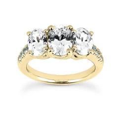 18K White Gold Diamond Engagement Ring Set 1.48ct Band: 2.5mm, Eng.: 2.6mm -The King Of Accessories 18k gold diamond engagement ring set 148ct p 33188 back yellow 20220426