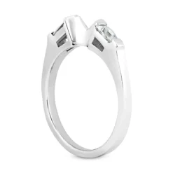 Thin 18K White Gold Diamond Engagement Wedding Ring 0.14ct 9 Thin 18K White Gold Diamond Engagement Wedding Ring 0.14ct -The King Of Accessories 18k gold diamond engagement wedding ring 014ct p 34090 back white 20220426