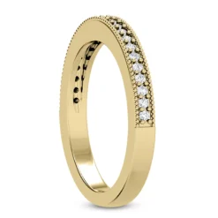 Thin 18K White Gold Diamond Engagement Wedding Ring 0.23ct 10 Thin 18K White Gold Diamond Engagement Wedding Ring 0.23ct -The King Of Accessories 18k gold diamond engagement wedding ring 023ct p 34774 back yellow 20220426