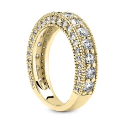 18K White Gold Diamond Engagement Wedding Ring For Women By Luxurman 1.5ct -The King Of Accessories 18k gold diamond engagement wedding ring 144ct p 34604 back yellow 20220426