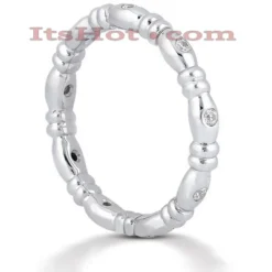 18K White Gold Diamond Eternity Band 0.14ct
