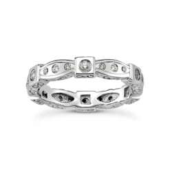 18K White Gold Diamond Eternity Band 0.24ct