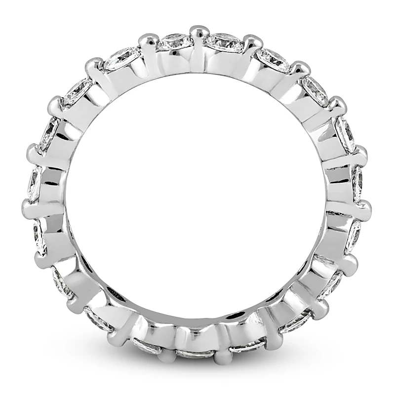 Thin 18K White Gold Diamond Eternity Band 1.33ct 9 Thin 18K White Gold Diamond Eternity Band 1.33ct - Image 9