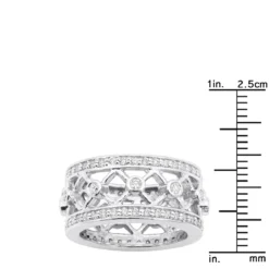 18K White Gold Diamond Eternity Ring 1ct -The King Of Accessories 18k gold diamond eternity ring 1ct p 30541 rulerwh